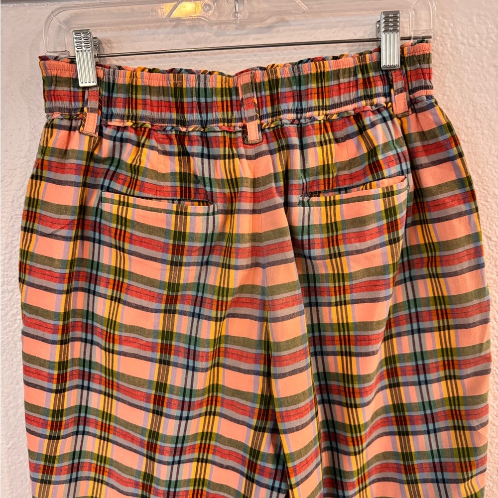 J. Crew Multicolor Plaid Pants SZ M